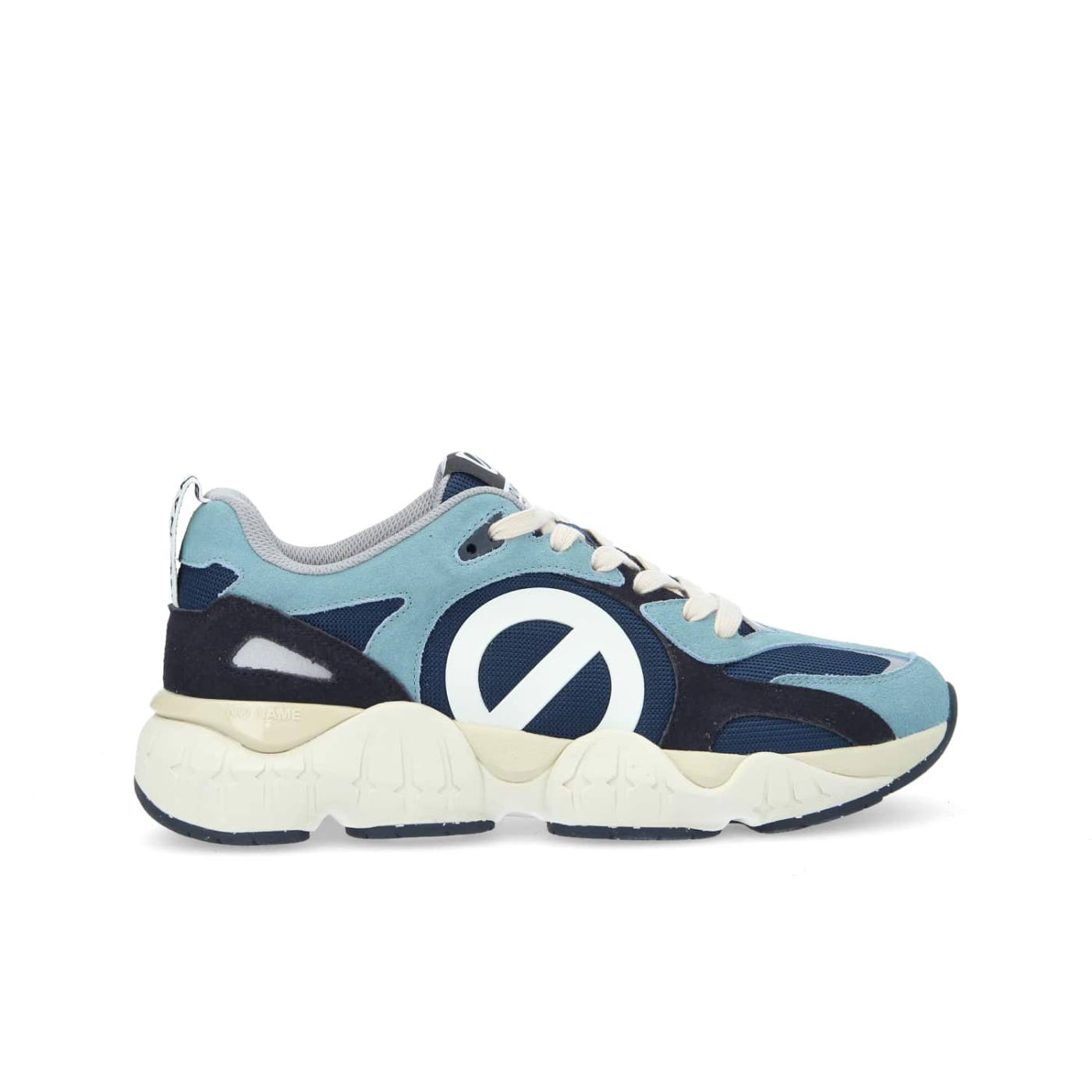 KRAZEE RUNNER UOMO - CAMOSCIO/REC.KNIT - SKY/NAVY